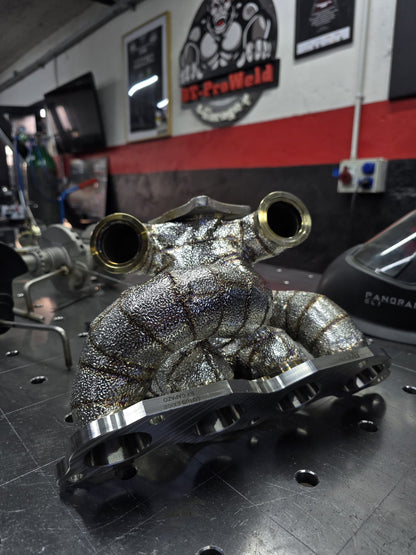 kolektor wydechowy, flansza, heatshield, stal nierdzewna, układ wydechowy